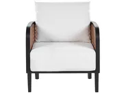 Lounge Set mit Tisch 5-Sitzer MONTEFALCO Metall Weiß_905570