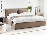 Bett mit Stauraum BAJONNA Bouclé Braun 180 x 200 cm_966189