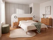 Bed Pine Wood AMBAZAC 160 x 200 cm (EU King Size) Light Brown_1118679