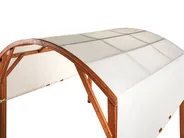 Pavillon SCOPELLO 303 cm 300 cm Tannenholz Braun / Beige_967144