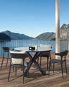 Gartenstuhl 4er Set GUBBIO Schwarz