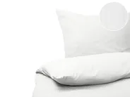 Bettwäsche-Set AVONDALE 155 x 220 cm Baumwollsatin Weiß_815191