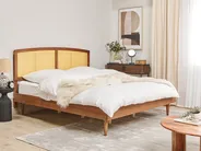 Bett mit Lattenrost Rattan VARZY 180 x 200 cm Braun_944008