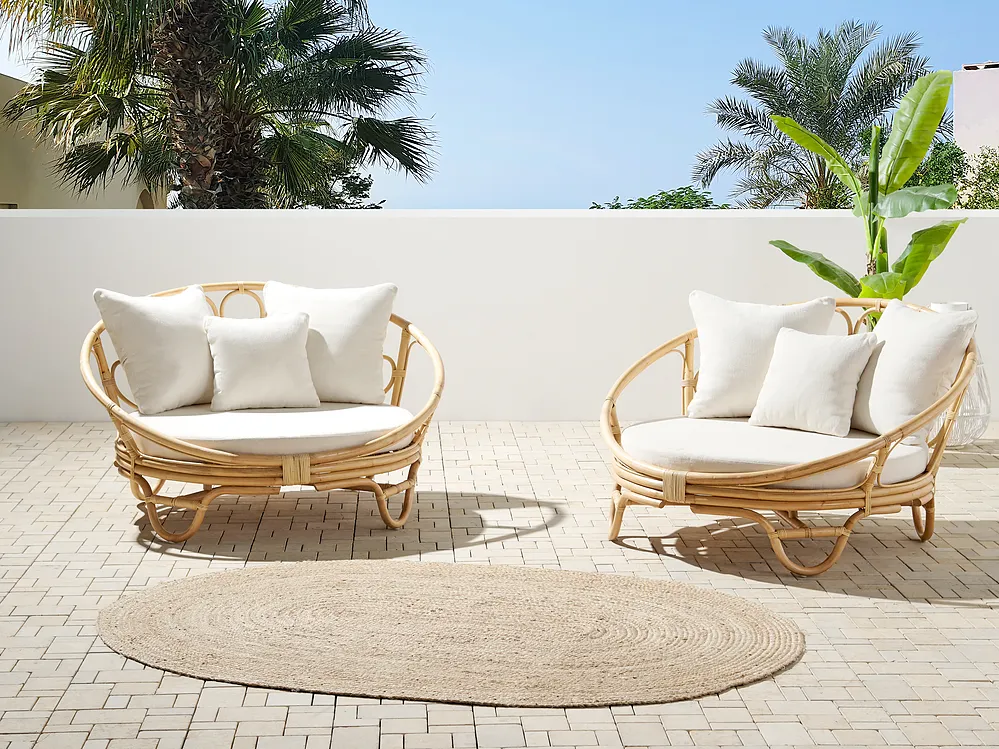 Sonneninsel 2er Set ROSSANO Rattan Naturfarben_1155170