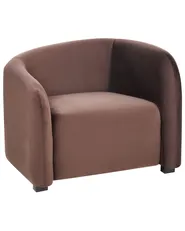Sessel VELTADA Samtstoff Dunkelbraun_1028239