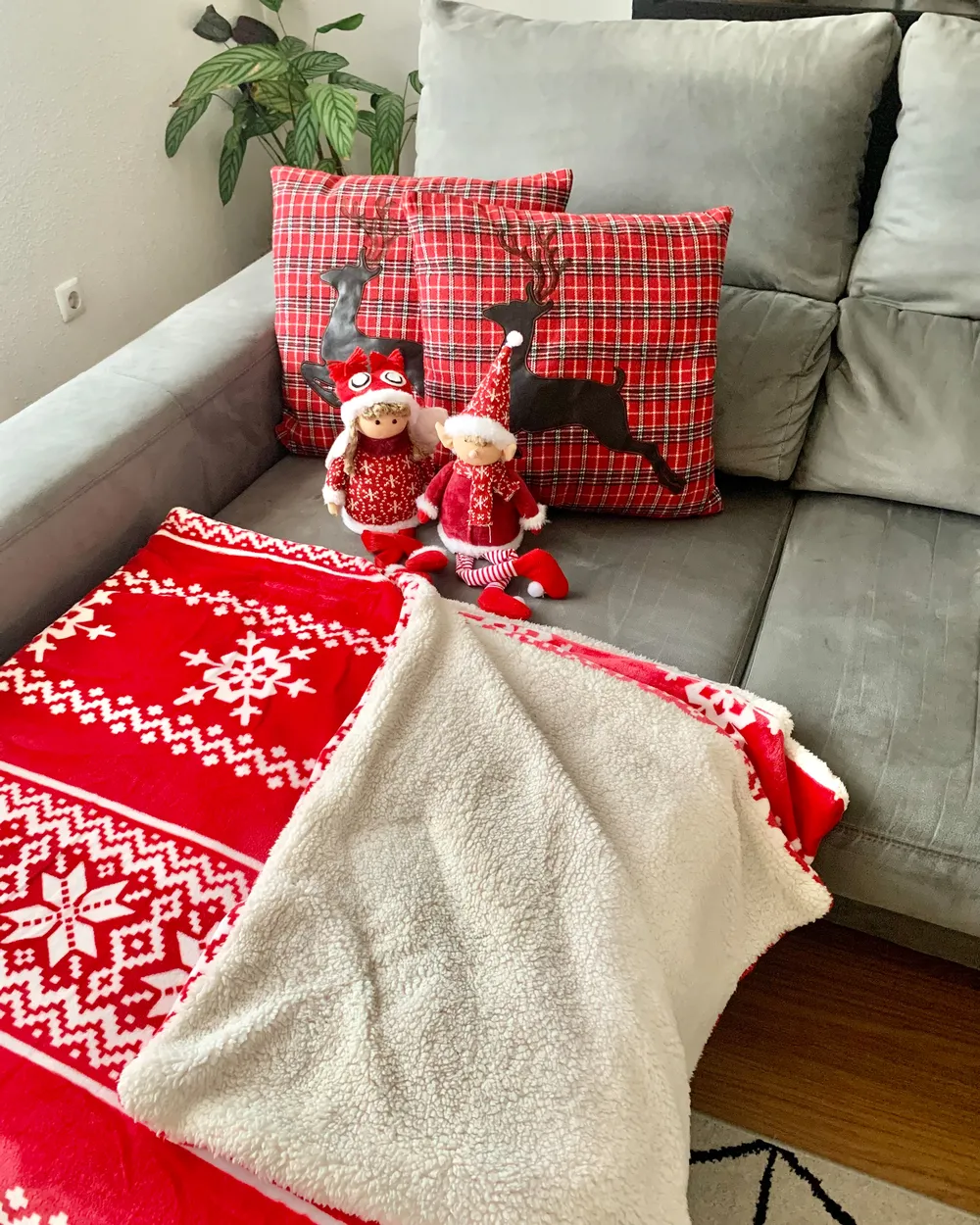 Kuscheldecke VANTAA 150 x 200 cm Rot_845774