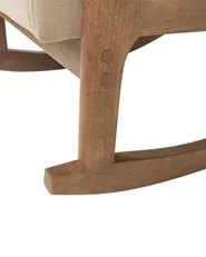 Schaukelsessel SKOVDE Stoff Beige_927221