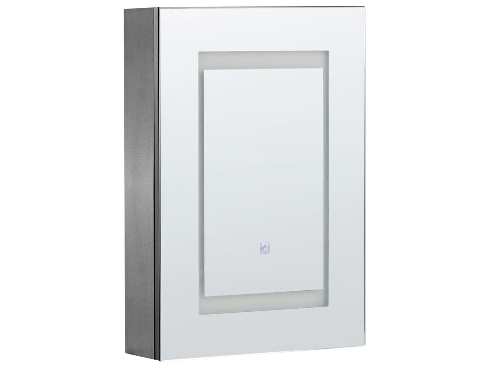 Armoire de toilette murale LED MALASPINA 40 cm x 60 cm Noir