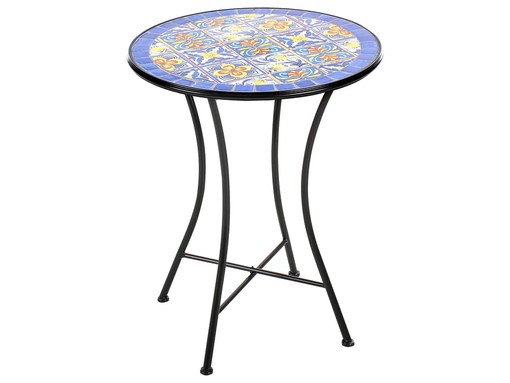 Bistro Set klappbar CORIANO Metall Schwarz_986255