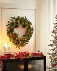 Weihnachtskranz LED KAMERUN 60 cm Grün_881175