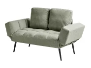 Schlafsofa 2-Sitzer BREKKE Stoff Hellgrün_1068048