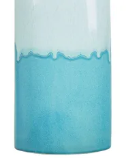 Flower Vase CALLIPOLIS 35 cm Stoneware Blue_810573