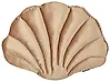 Dekokissen CONSOLIDA 47 x 35 cm Samtstoff Dunkelbeige Ohne Muster