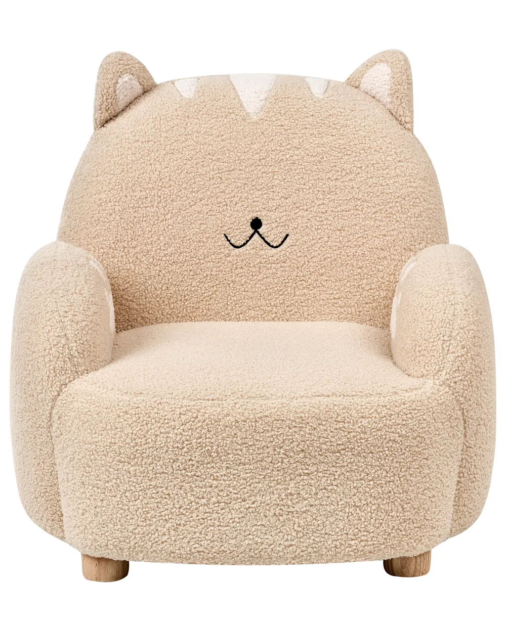 Kids Armchair Cat ZOAR Boucle Beige_975921