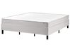 Boxspringbett ohne Kopfteil Stoff COUNTESS 180 x 200 cm Hellgrau