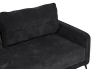 Schlafsofa 3-Sitzer HEMING Chenillegewebe Schwarz_1123925