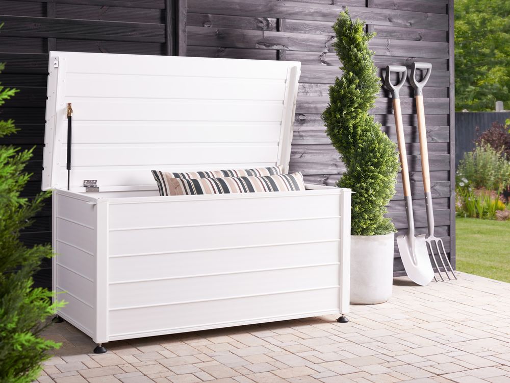 Škatla za shranjevanje CAMPALTO 123 cm 60 cm Kovina Bela
