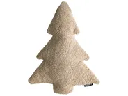 Dekokissen 3er Set WINTERLAND 30 x 35 cm 45 x 25 cm Bouclé Hellbeige Weihnachtsmotiv_1033016
