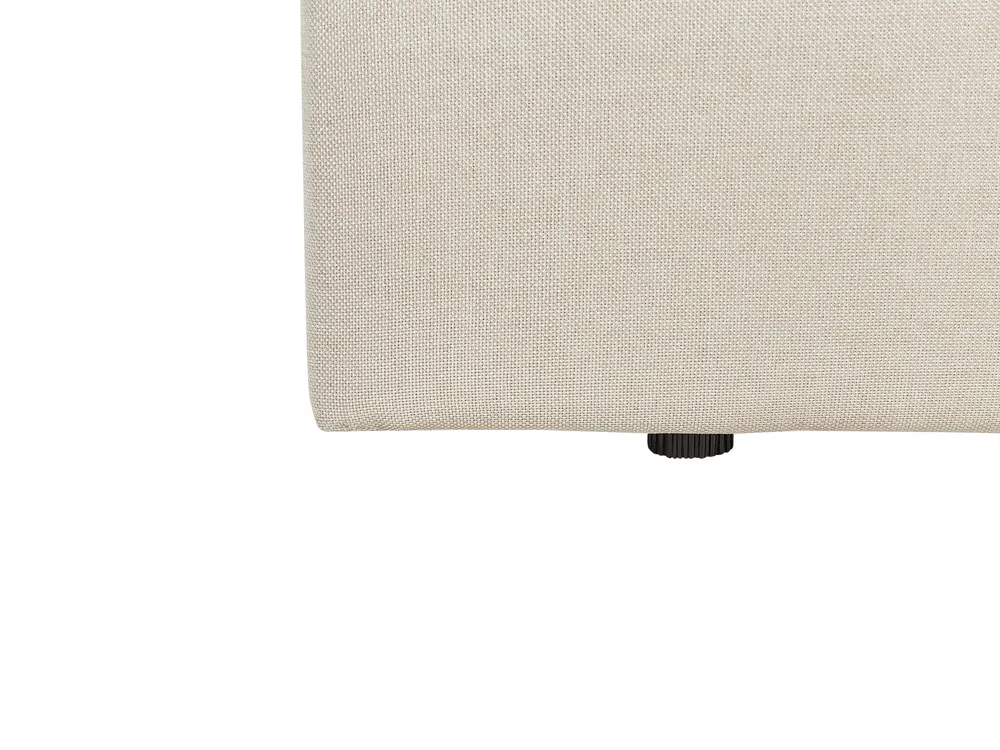 Ottoman Bed ORBEY Fabric Light Beige 140 x 200 cm (EU Double)_906921
