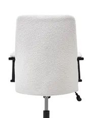 Office Chair CAROGA Boucle White_1059327
