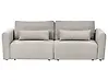 Sofa Bed 3 Seater VAXHOLM with Storage Fabric Grey