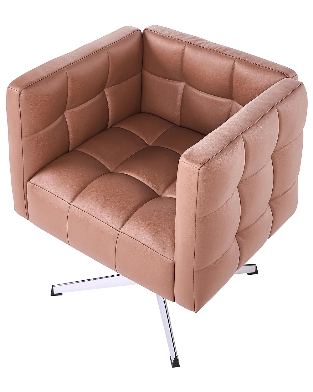 Draaifauteuil LEVANGER Kunstleer Bruin_1164541