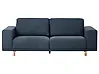 Sofa 3-Sitzer NIVALA Stoff Blau