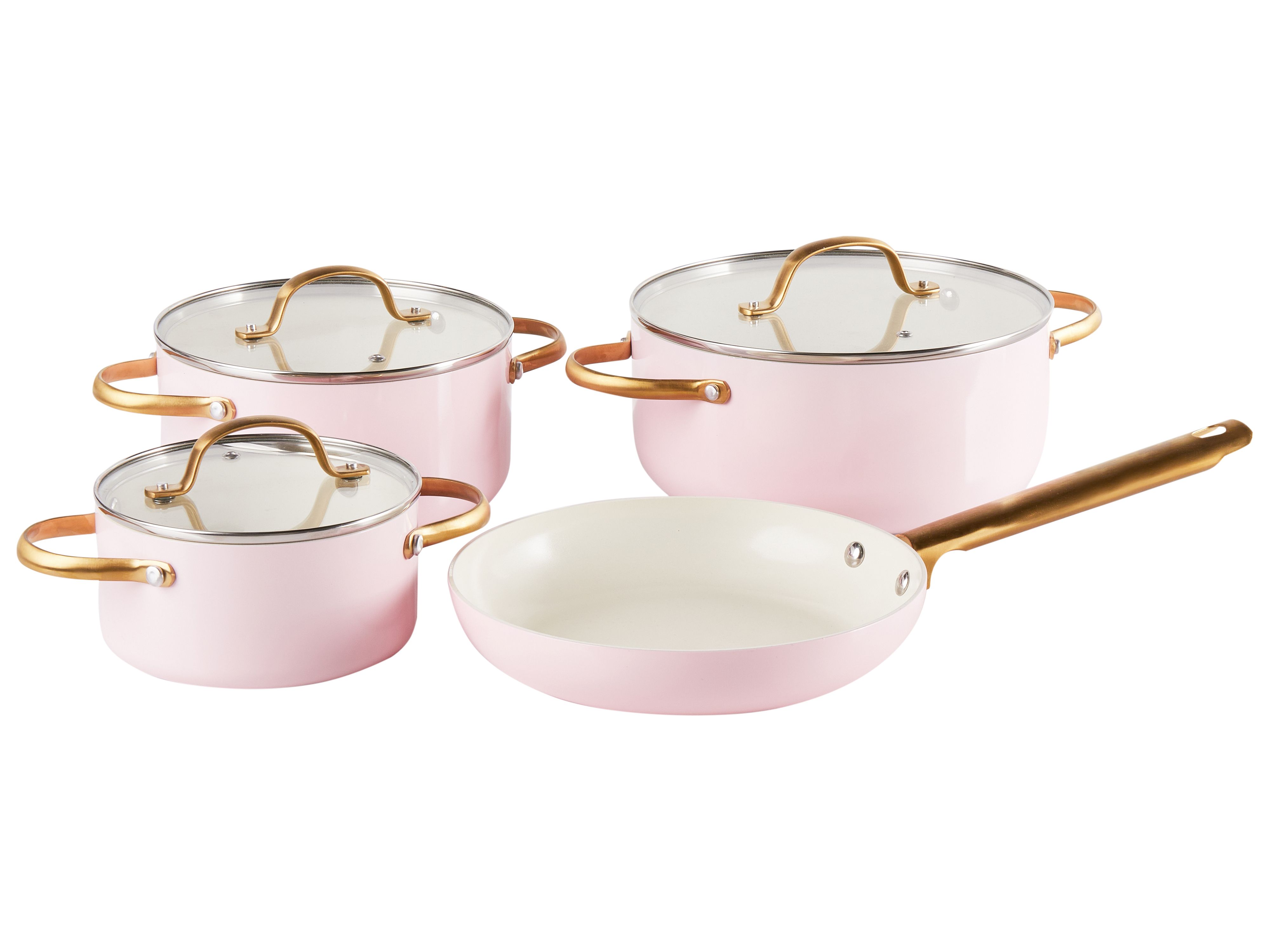 Kochgeschirr-Set 7-teilig ELITE PRO Pastellrosa