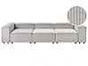 Modulsofa 3-Sitzer ARDAL Cord Taupe
