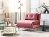 1-Sitzer Schlafsofa VESTFOLD Samtstoff Rosa