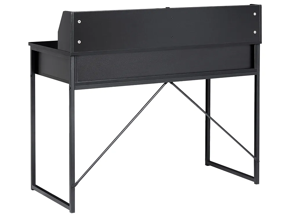 Pisalna miza za domačo pisarno z nadgradnjo ZYRA 110 cm 50 cm Črna_1191691
