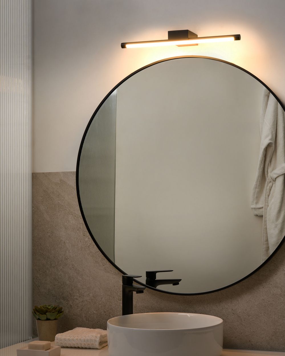 Picture and Mirror LED Light CASAL Metal Black