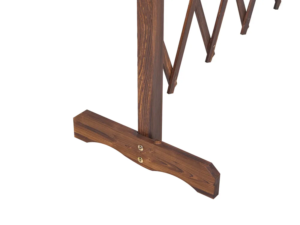 Garden Trellis SCIOLZE Extendable Dark Brown_1041494