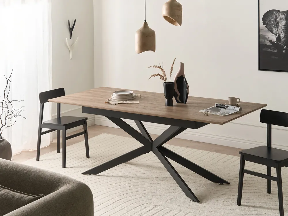 Esstisch FINLEY Hellbraun 160/200 cm 90 cm