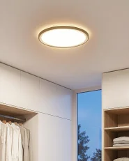 LED Deckenlampe VELORA mit Fernbedienung mit Dimmer Schwarz_1167878
