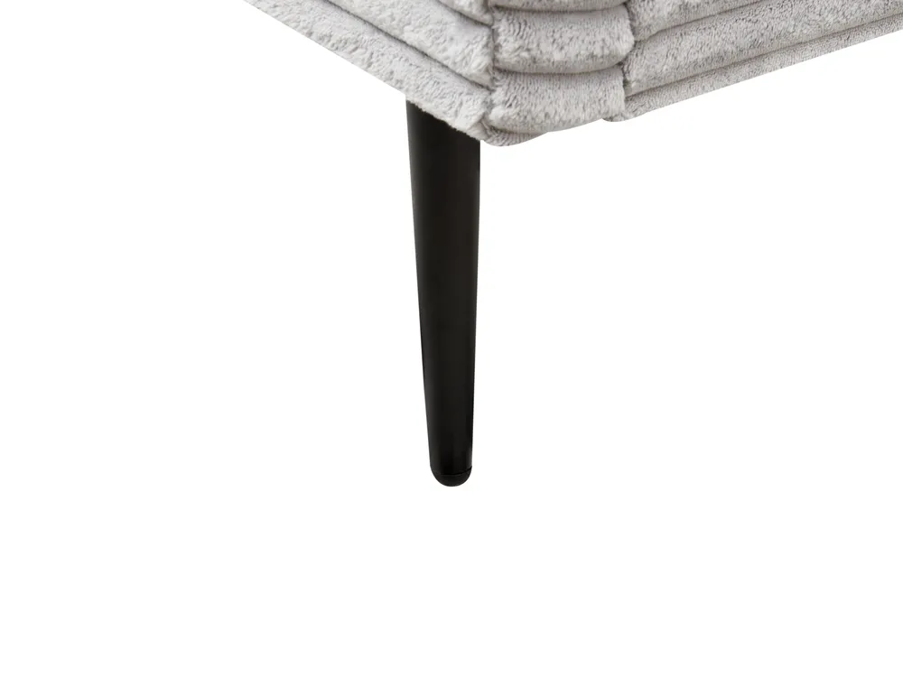 Bett mit Lattenrost Cord FLAYAT 180 x 200 cm Hellgrau_967887