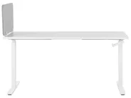 Desk Screen WALLY 80 x 40 cm Light Grey_800924