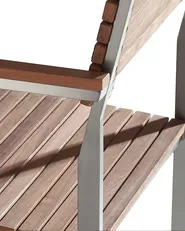 Gartenstuhl 6er Set VIAREGGIO Teakholz Braun_738578