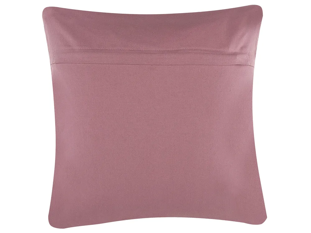 Lot de 2 coussins décoratifs VAKAYAR 45 x 45 cm Coton Rose Motif floral_768857