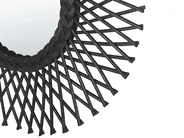 Wandspiegel TAGOLU 60 cm 60 cm Rattan Schwarz_822187