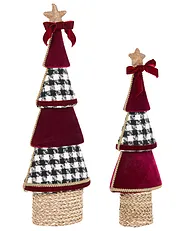 Set od 2 dekorativne figurice ALVSBYN 55/70 cm Božićno drvce Smeđi_1158734