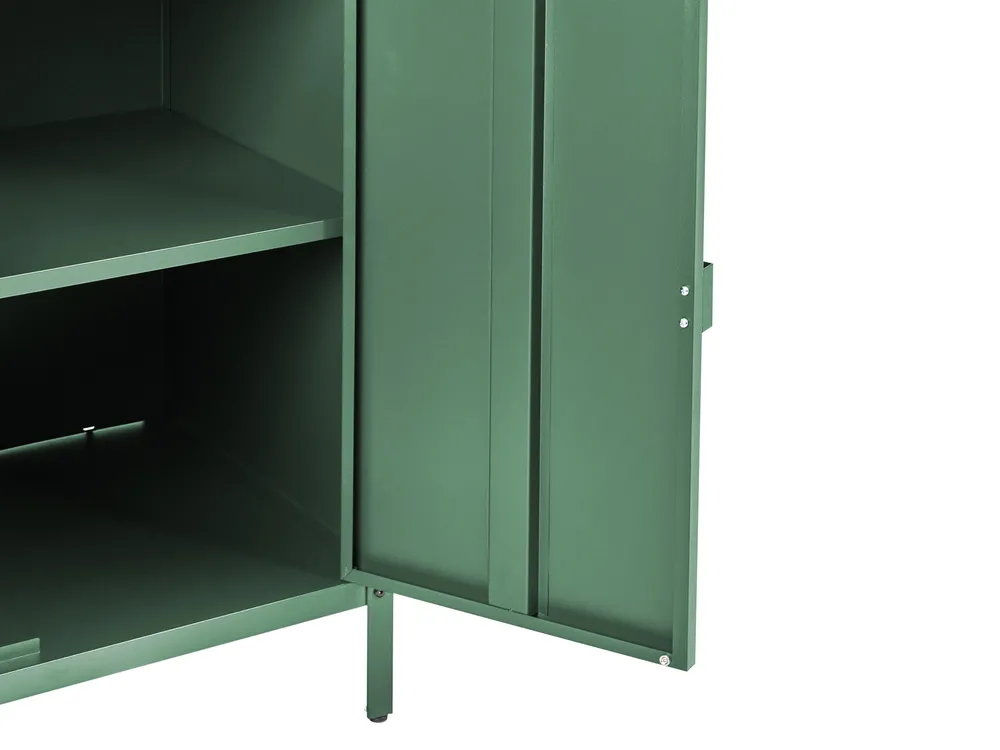 Outdoor-Küche 4er Set mit Spüle VILAMA Grün Metall_974496