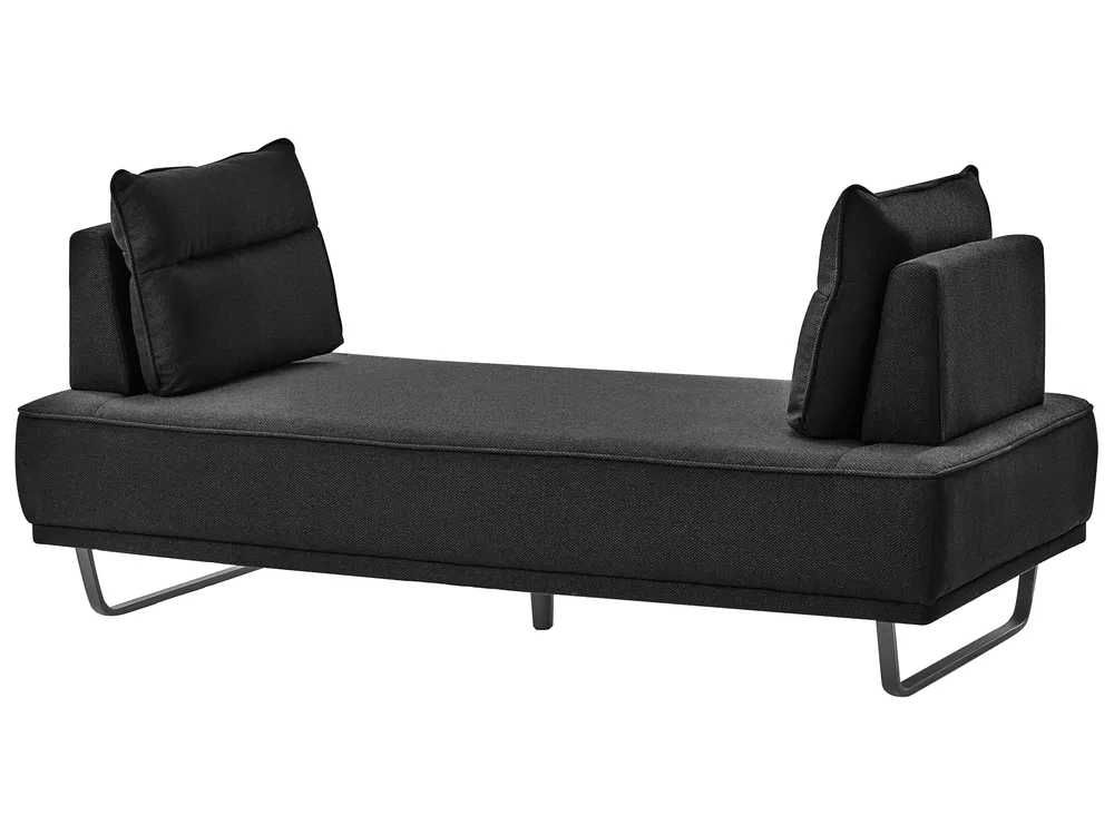 Sofa 3-Sitzer FAXEN Stoff Schwarz_1025166
