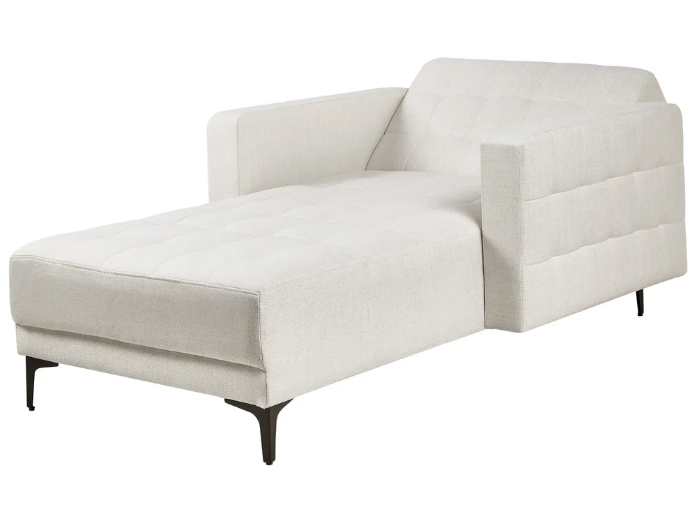 Chaiselongue ABERDEEN Stoff Cremeweiß_1038633