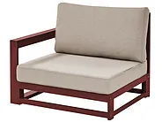 Lounge Set mit Tisch 4-Sitzer TIMOR modular Akazienholz Dunkelrot_856578