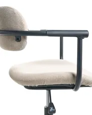 Schreibtischstuhl VYRA Stoff Beige_1048806