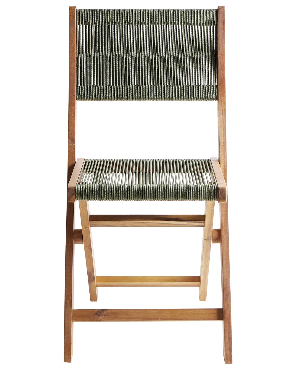 Gartenstuhl 2er Set PROSSEDI klappbar Akazienholz Grün_956601