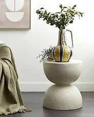 Decorative Vase MALAKKA 34 cm Ceramic Multicolour_1184967