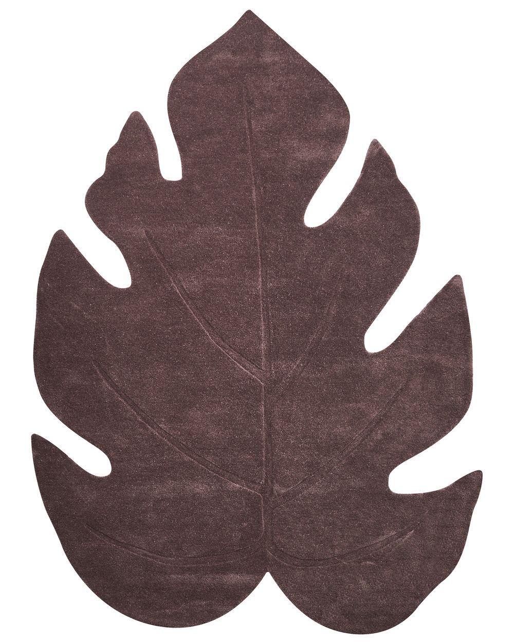 Teppich NAINITAL Dunkelbraun 160 x 230 cm Wolle
