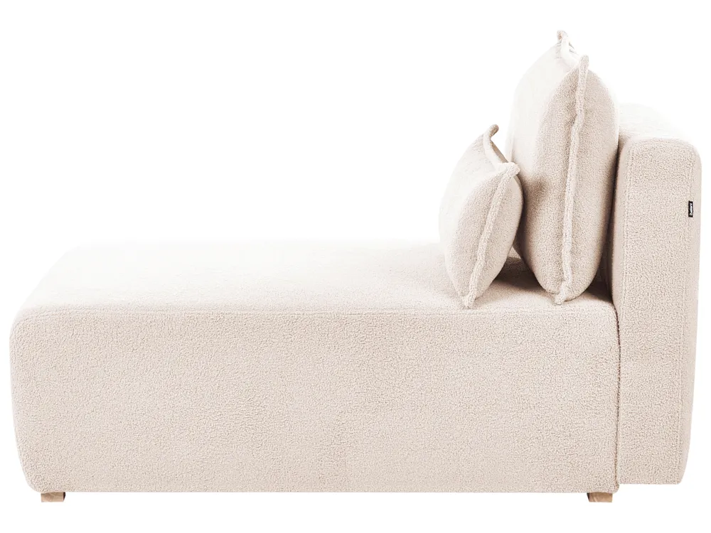 Modular Corner Sofa NERBO Boucle Beige Right Hand_1034671